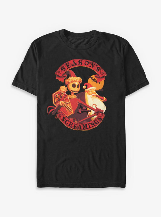 Disney The Nightmare Before Christmas Season's Screamings T-Shirt T-Shirt | High-Quality Print | Top Pick For Fans