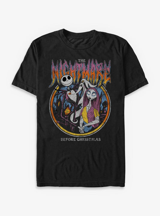 Disney The Nightmare Before Christmas Metal Circle T-Shirt T-Shirt | Exclusive Edition | High Demand Item