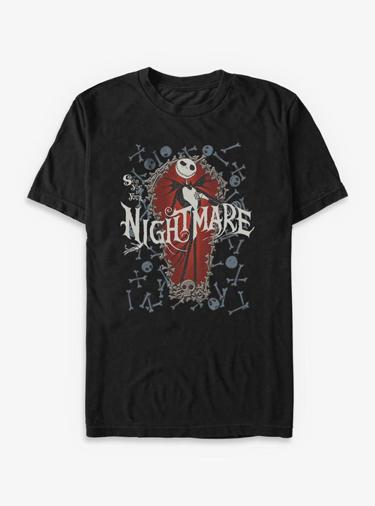 Disney The Nightmare Before Christmas Jack Bone Coffin T-Shirt T-Shirt | Viral Style | Perfect For Daily Wear