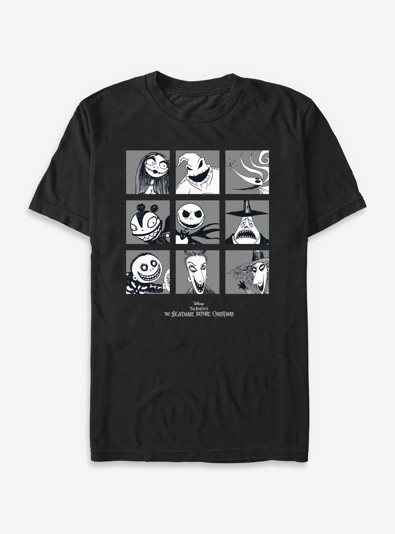 Disney The Nightmare Before Christmas Grid T-Shirt T-Shirt | Premium Graphic | Perfect For Daily Wear