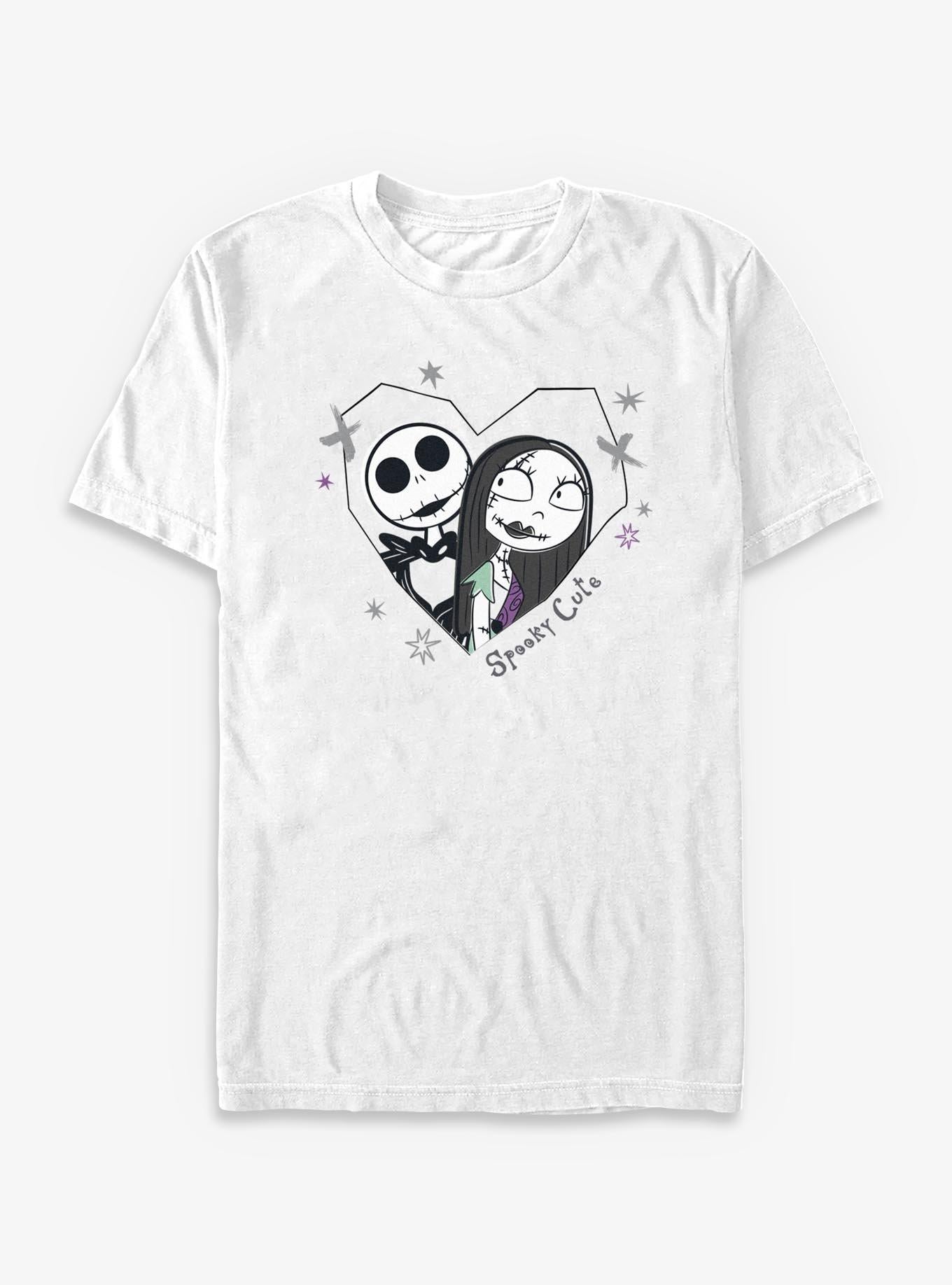 Disney The Nightmare Before Christmas Jack Sally Spooky Cute T-Shirt T-Shirt | Aesthetic Graphic | Perfect For Daily Wear