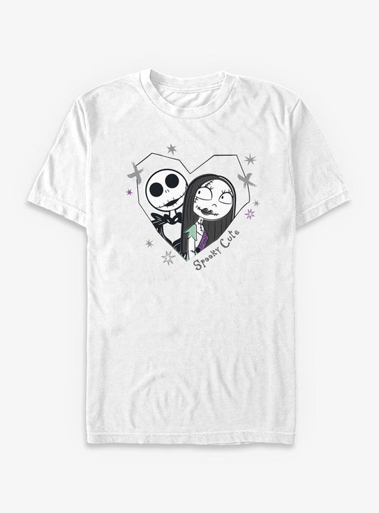 Disney The Nightmare Before Christmas Jack Sally Spooky Cute T-Shirt T-Shirt | Aesthetic Graphic | Perfect For Daily Wear