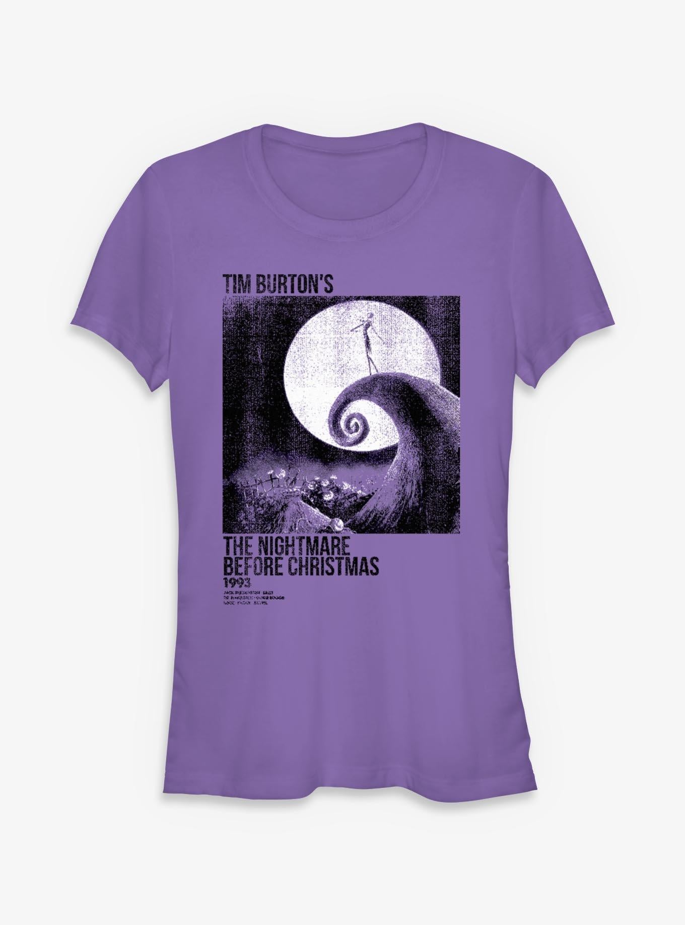 Disney The Nightmare Before Christmas Ink Rolled Poster Girls T-Shirt Poster | Aesthetic Graphic | Great Gift Idea