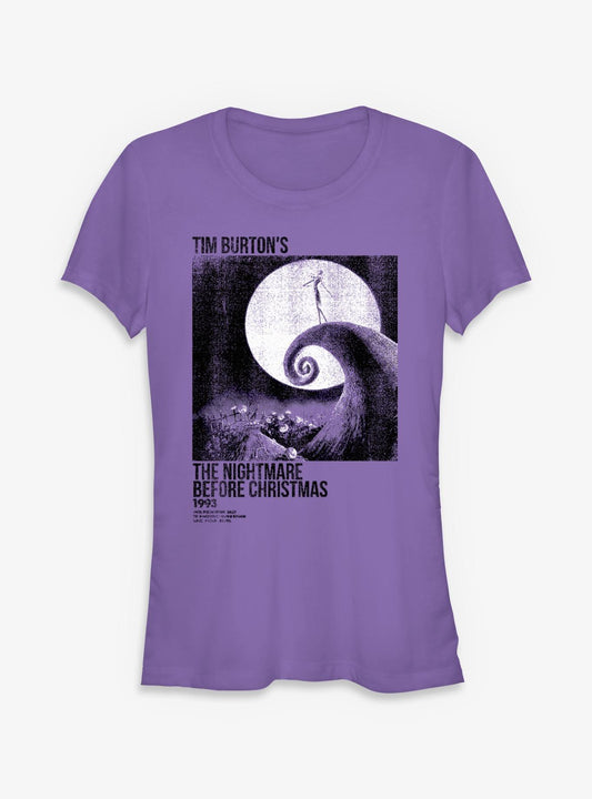 Disney The Nightmare Before Christmas Ink Rolled Poster Girls T-Shirt Poster | Aesthetic Graphic | Great Gift Idea