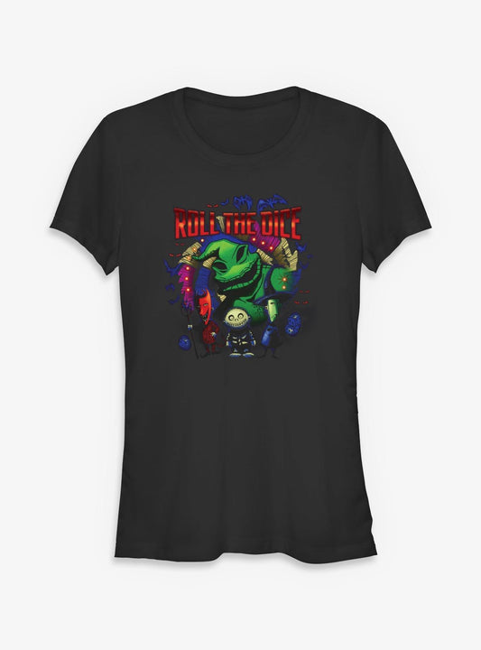 Disney The Nightmare Before Christmas Oogie Roll The Dice Girls T-Shirt T-Shirt | Streetwear Vibe | Perfect For Daily Wear