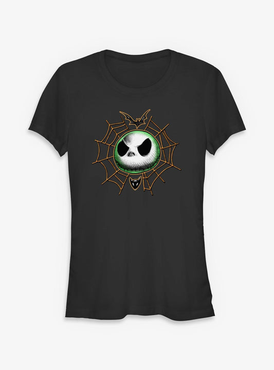 Disney The Nightmare Before Christmas Jack Spider Web Girls T-Shirt T-Shirt | Viral Style | Top Pick For Fans