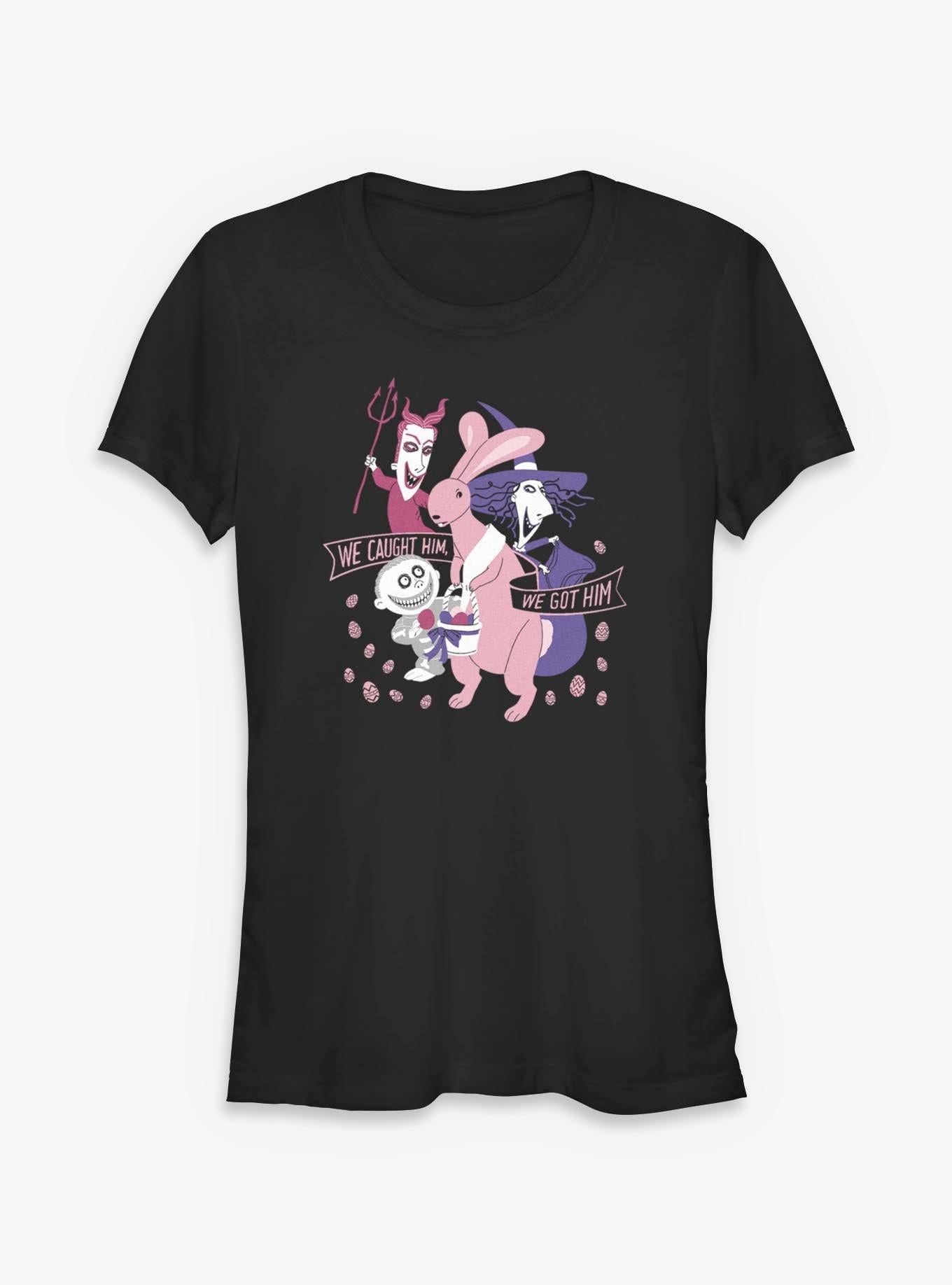 Disney The Nightmare Before Christmas We Caught Him Girls T-Shirt T-Shirt | Exclusive Edition | Must-Have Style