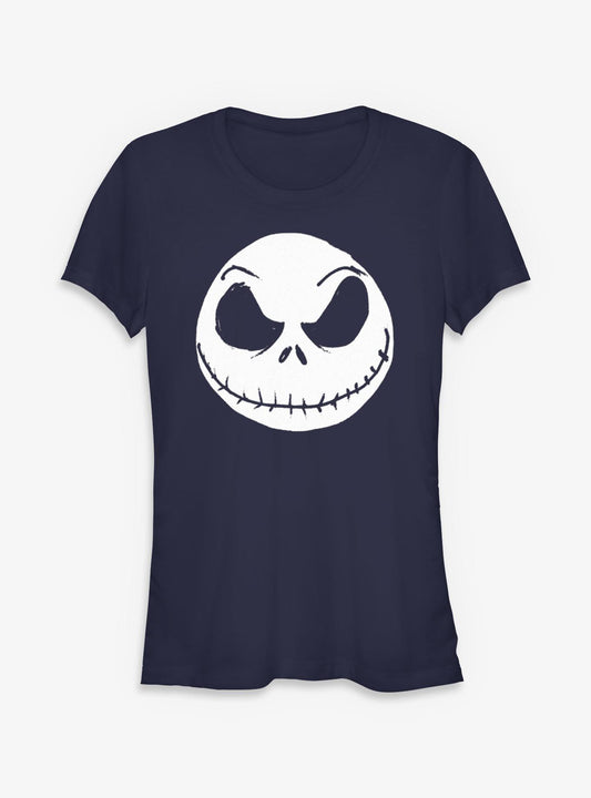 Disney The Nightmare Before Christmas Big Face Jack Girls T-Shirt T-Shirt | Premium Graphic | Top Pick For Fans