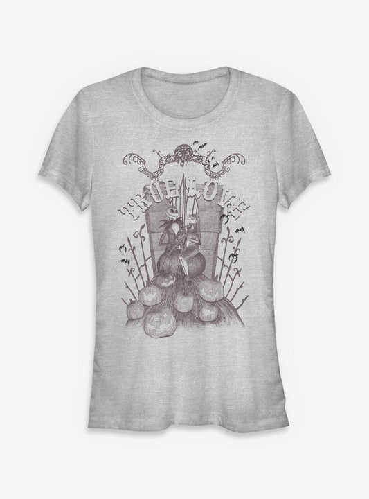 Disney The Nightmare Before Christmas Jack Sally True Love Yard Girls T-Shirt T-Shirt | Streetwear Vibe | Perfect For Daily Wear