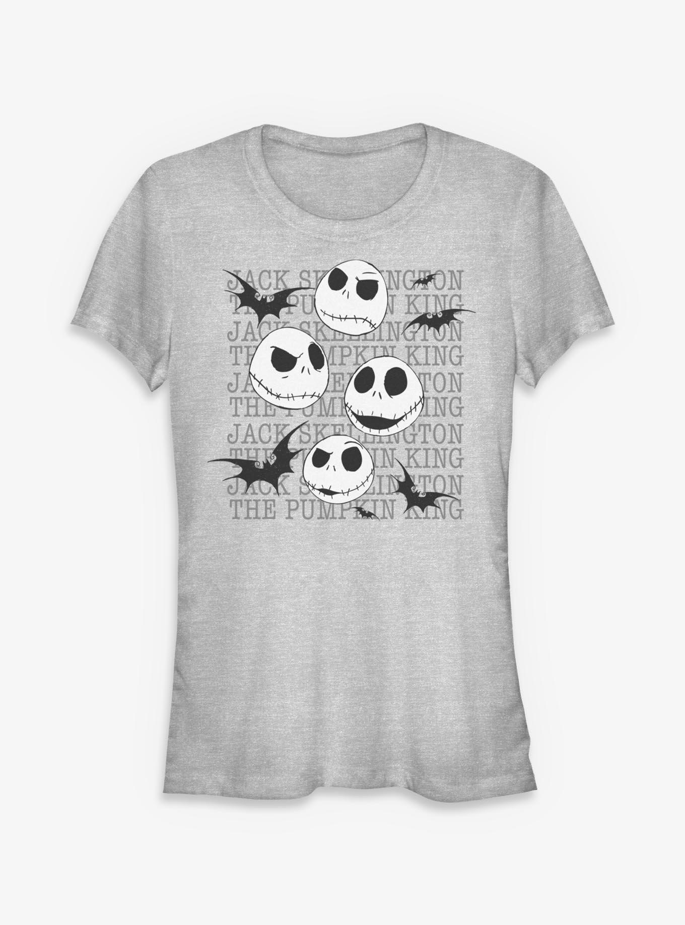 Disney The Nightmare Before Christmas Jack Heads Splatter Girls T-Shirt T-Shirt | Streetwear Vibe | Must-Have Style