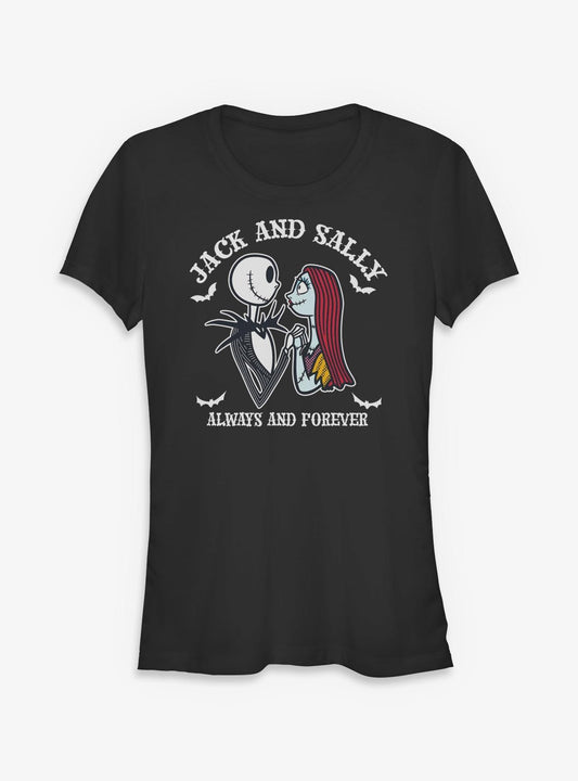 Disney The Nightmare Before Christmas Jack And Sally Forever Girls T-Shirt T-Shirt | Best-Selling Artwork | High Demand Item