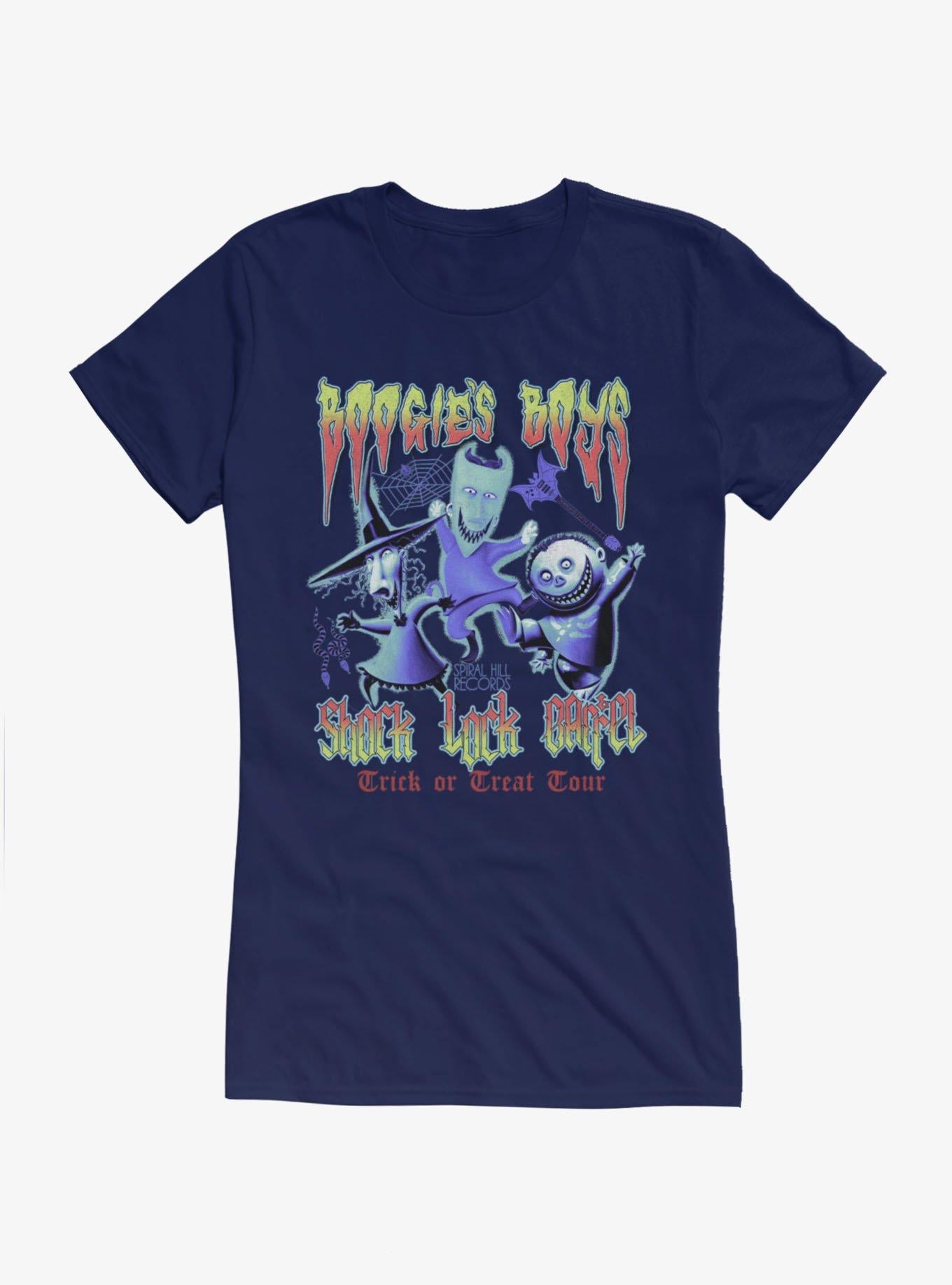 Disney The Nightmare Before Christmas Boogie's Boys Trick Or Treat Tour Girls T-Shirt Hot Topic Exclusive T-Shirt | Trending Design | Trending Now