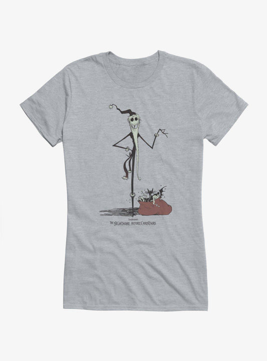 Disney The Nightmare Before Christmas Santa Girls T-Shirt Hot Topic Exclusive T-Shirt | Best-Selling Artwork | Perfect For Daily Wear