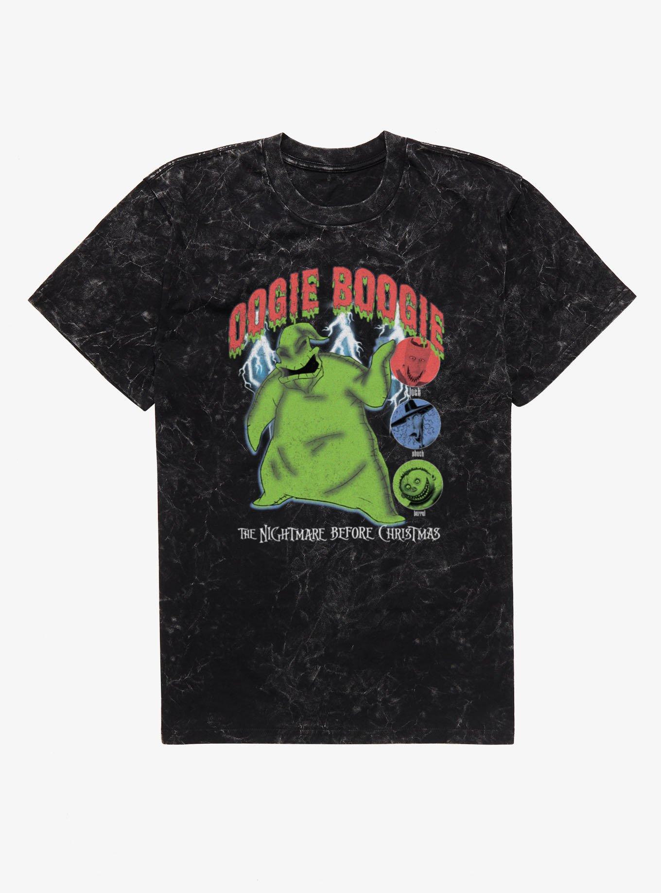 Disney The Nightmare Before Christmas Oogie Boogie Mineral Wash T-Shirt Hot Topic Exclusive T-Shirt | Streetwear Vibe | Trending Now