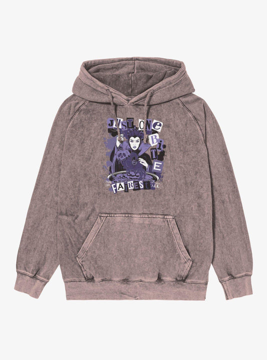 Disney Villains Snow White Evil Queen Just One Bite Block Letters Mineral Wash Hoodie Hot Topic Exclusive