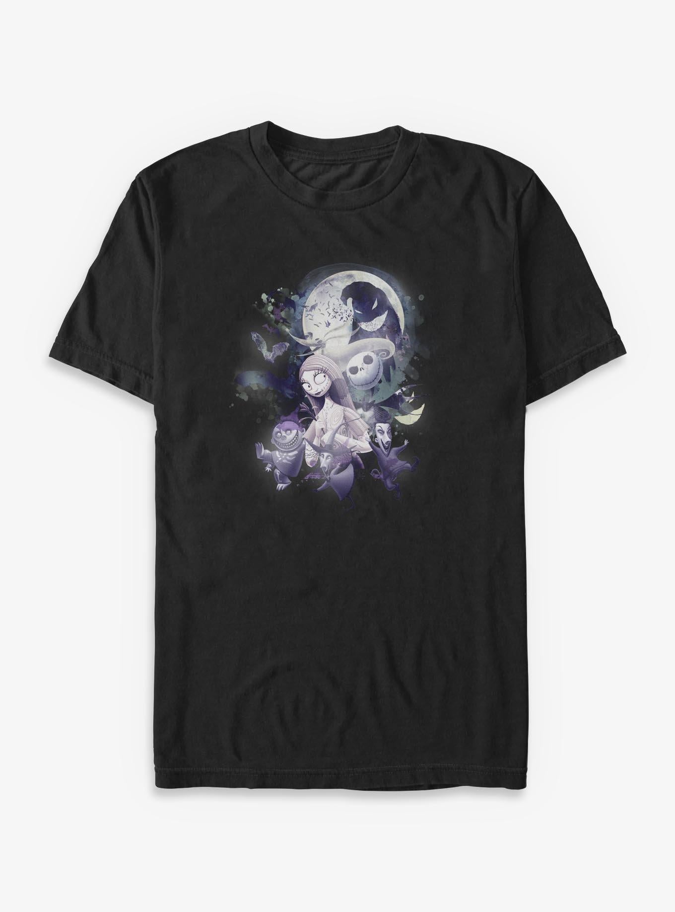 Disney The Nightmare Before Christmas Jack And Friends Glow Night Big Tall T-Shirt T-Shirt | Premium Graphic | Must-Have Style