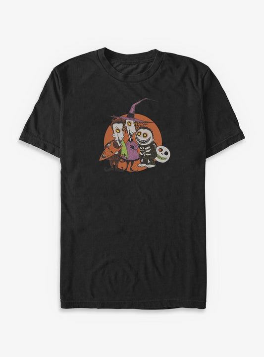 Disney The Nightmare Before Christmas Troublemakers Trio Shock Lock Barrel Big Tall T-Shirt T-Shirt | High-Quality Print | Great Gift Idea