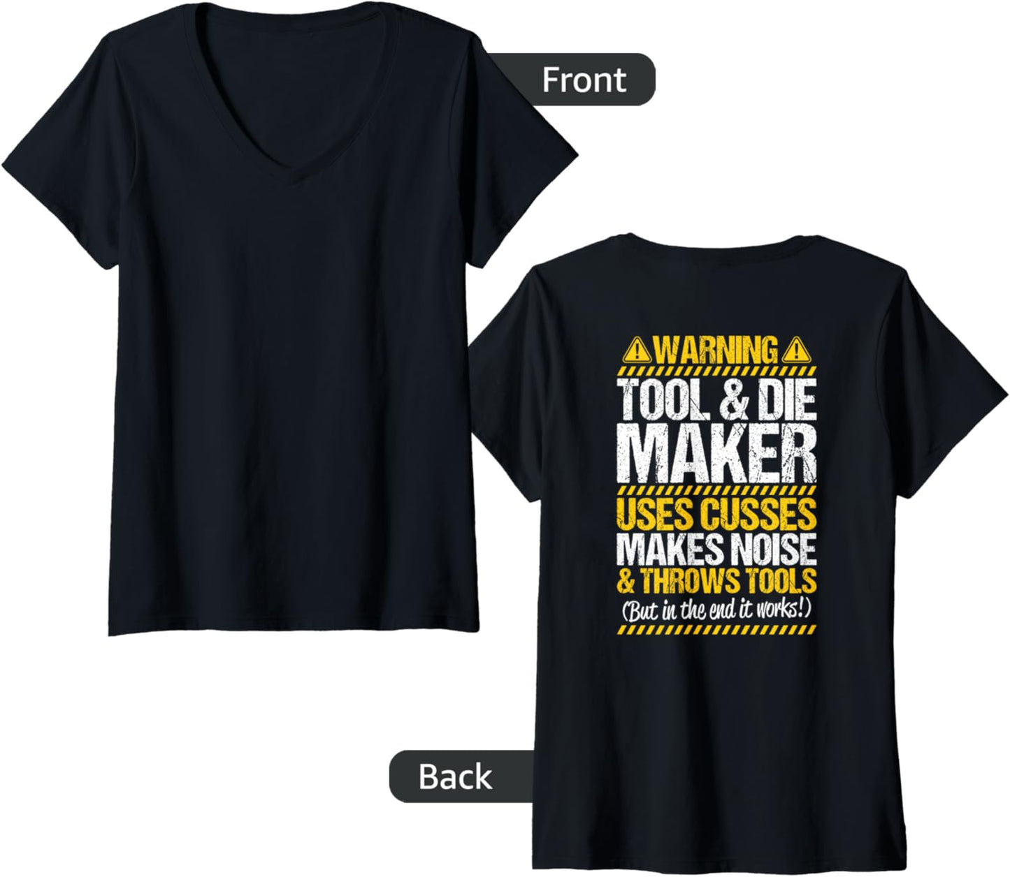 Womens Toolmaker Throws Tools Tool And Die Maker V-Neck