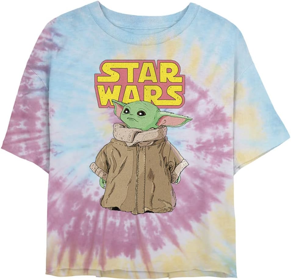 STAR WARS Mandalorian Logo Child Gaze Women's Fast Fashion Short Sleeve Tee Shirt