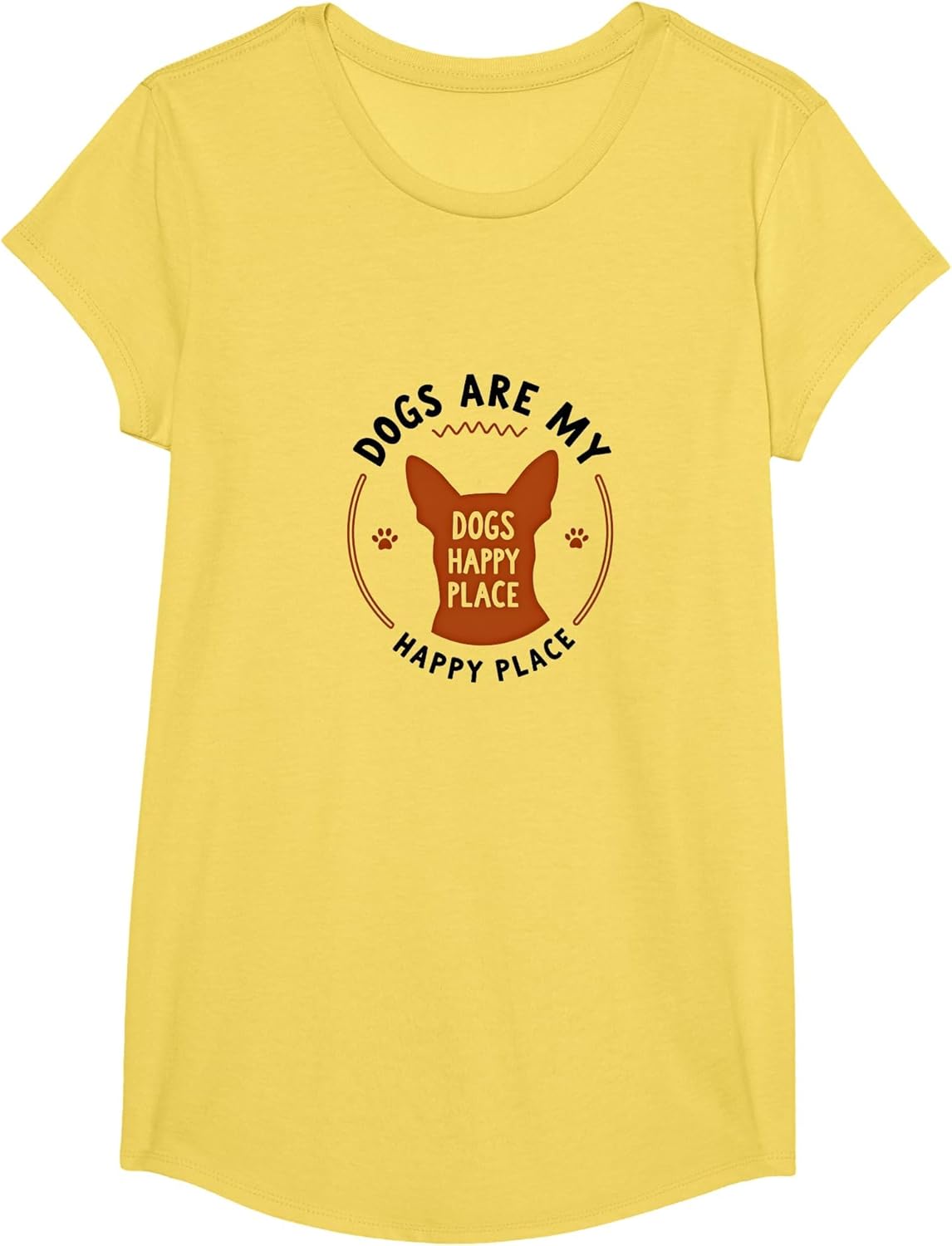 Dogs are My Happy Place Pet Lover Quote