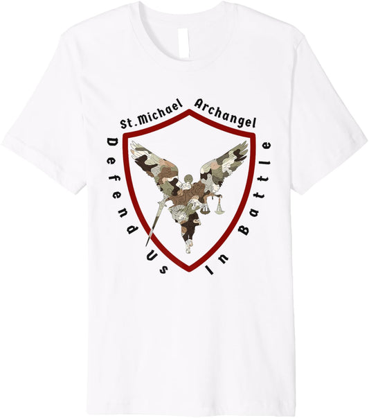 Defend us in battle Saint Michael the archangel Premium