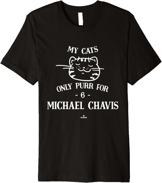 Cat Lovers for Michael Chavis Washington MLBPA Premium