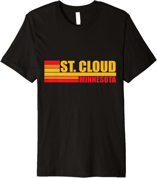 Red Vintage St Cloud City Fun Real Place in Minnesota MN Premium