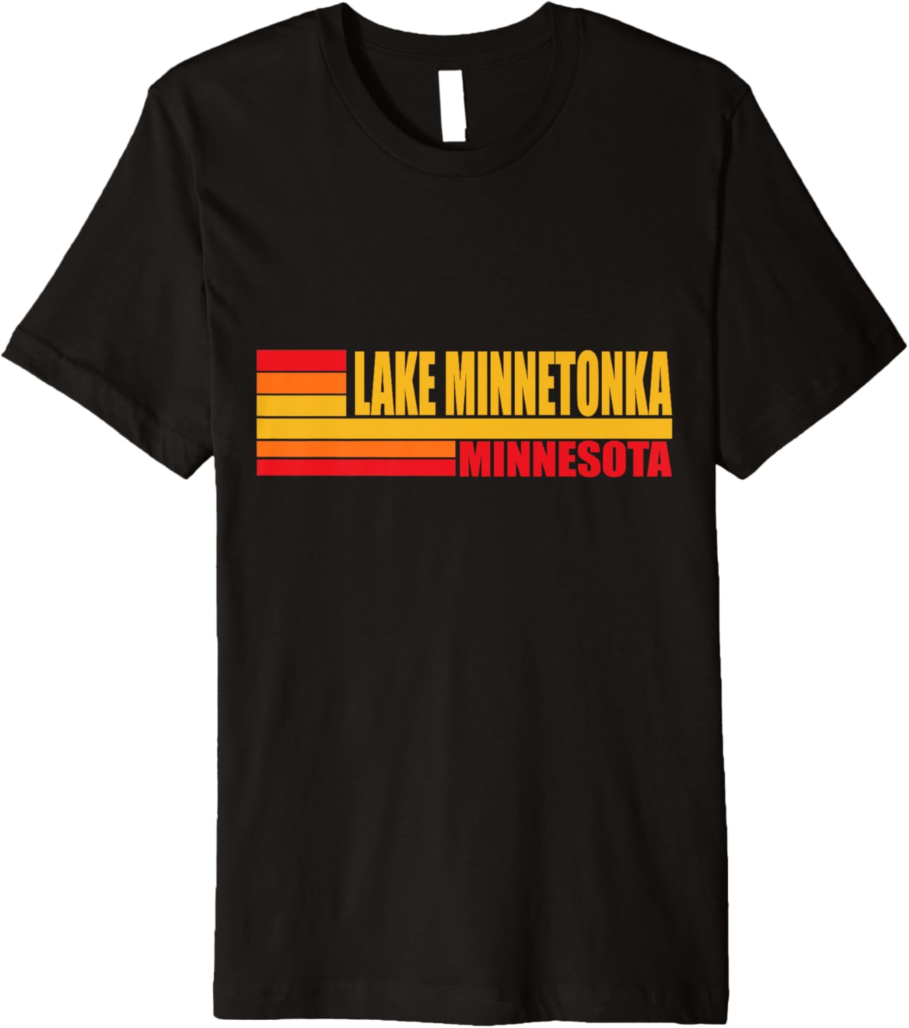 Red Retro Vintage Lake Minnetonka Real Place in Minnesota MN Premium