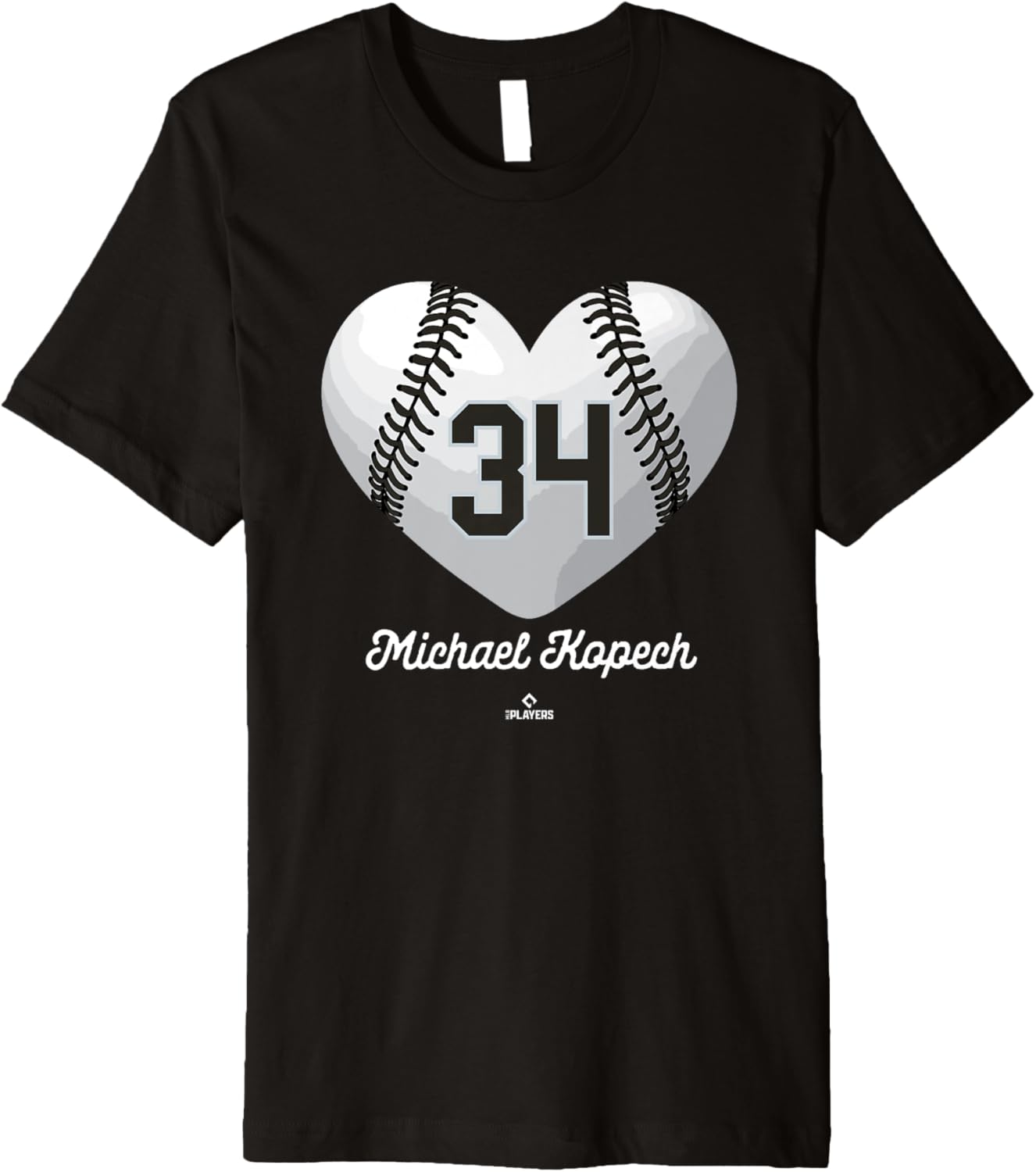 Baseball Heart Number Michael Kopech Chicago MLBPA Premium