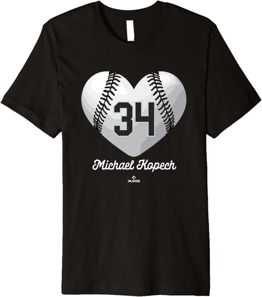 Baseball Heart Number Michael Kopech Chicago MLBPA Premium