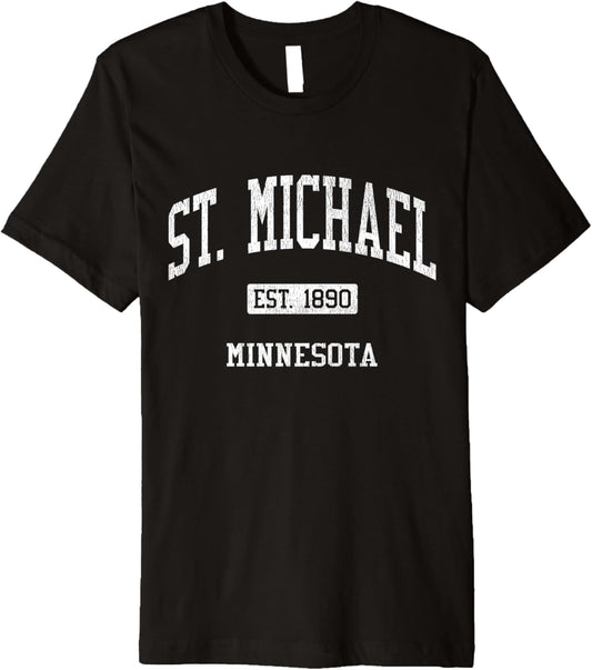 St. Michael Minnesota MN JS04 Vintage Athletic Sports Premium