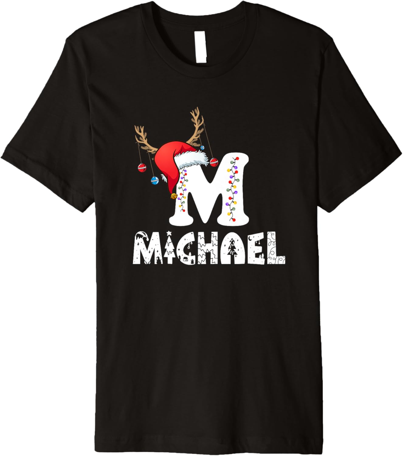 Custom Personalized Family Christmas First Name Michael Premium