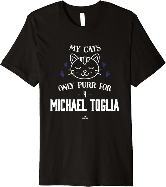 Cat Lovers for Michael Toglia Colorado Baseball MLBPA Premium