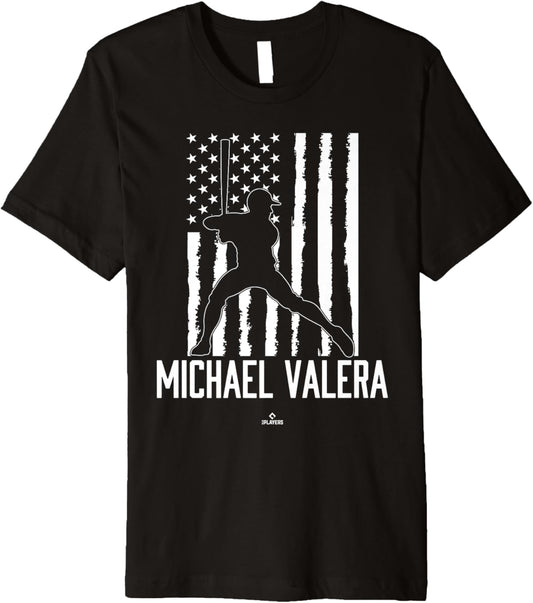Distressed Flag Swing Michael Valera Prospect Baseball Fan Premium