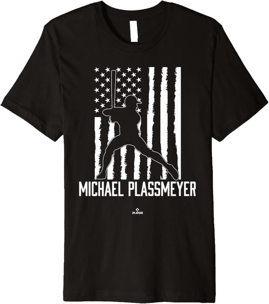 Distressed Flag Swing Michael Plassmeyer Prospect Baseball Premium