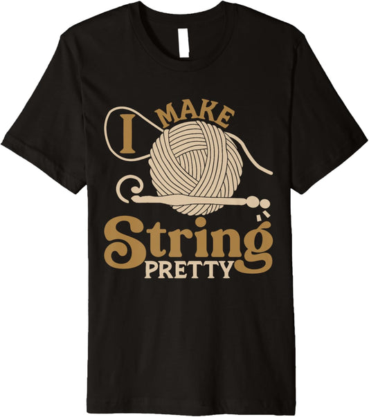 Crocheter Quote Crocheting Funny Yarn Premium