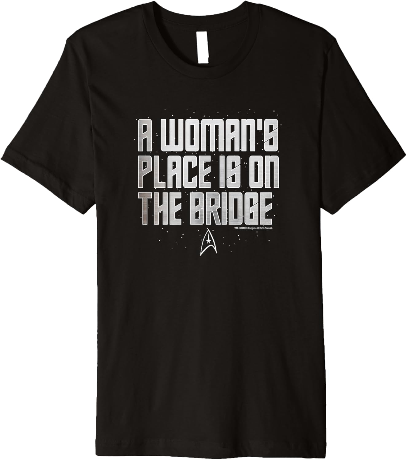 Star Trek A Woman's Place Is On The Bridge Text Premium