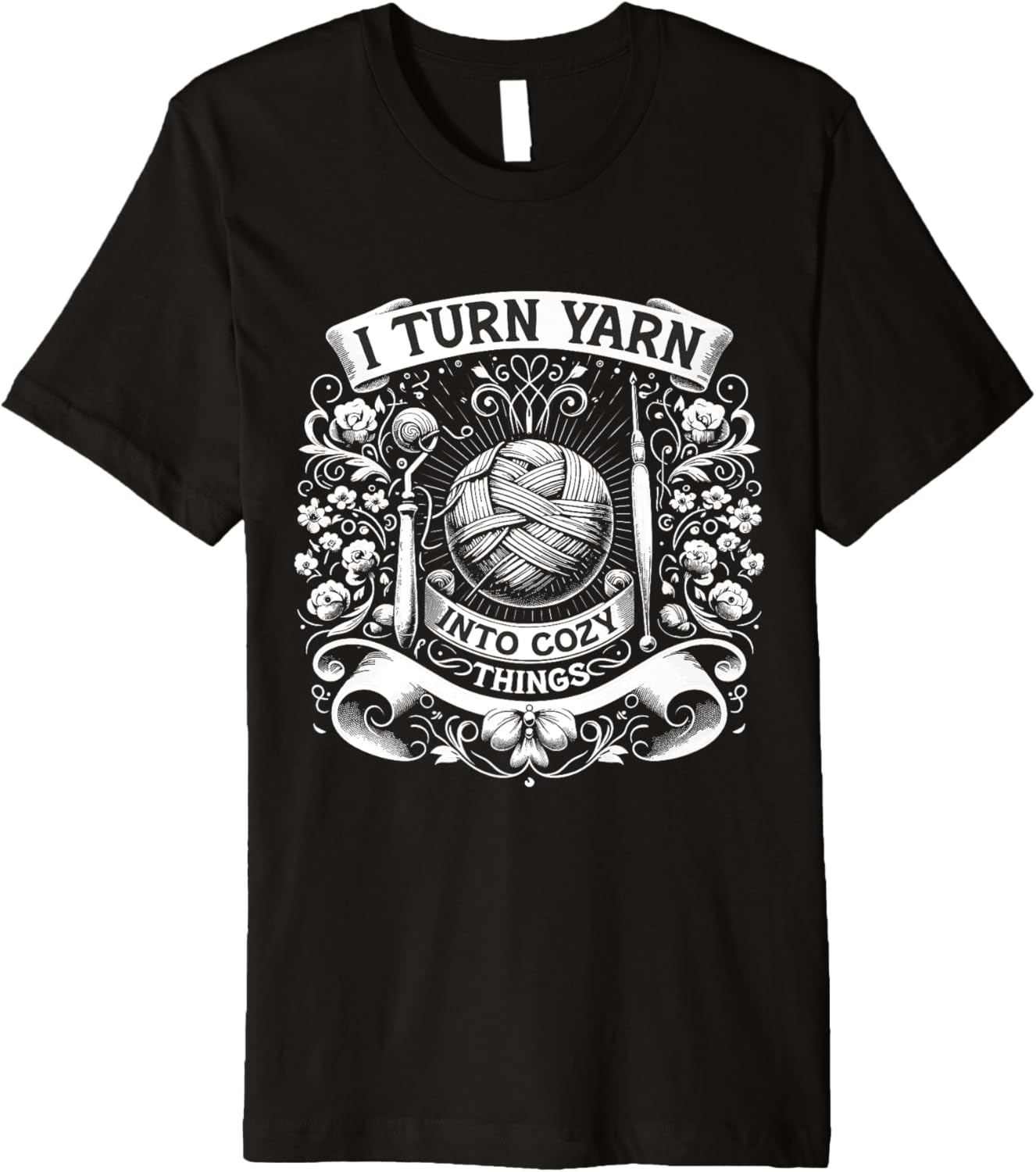 Yarn Crochet Crocheting Crocheter Knitter Premium