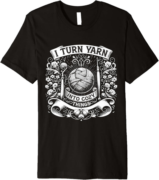 Yarn Crochet Crocheting Crocheter Knitter Premium