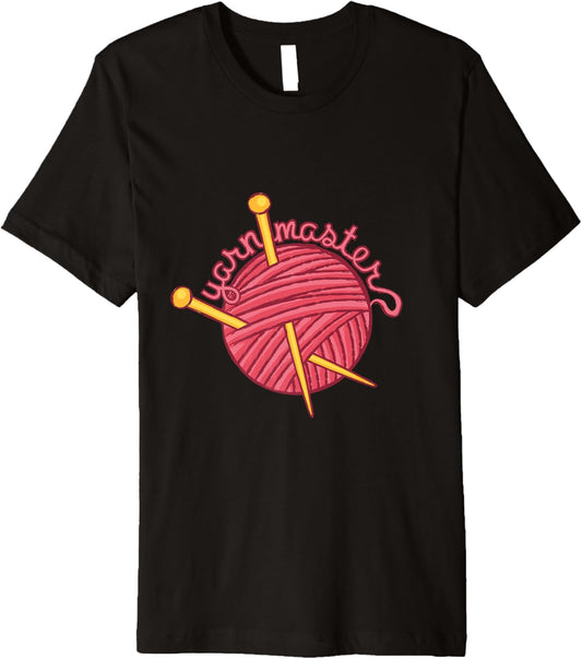 Yarn Master \u2013 Funny Knitting & Crochet Ball of Yarn Design Premium