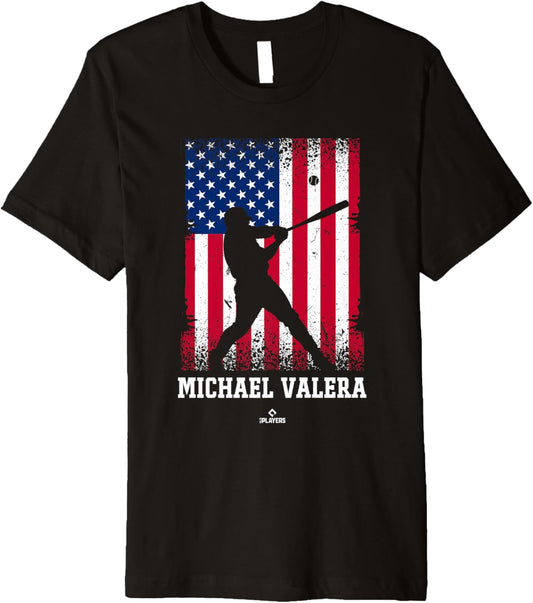 American Flag Swing Michael Valera Prospect Baseball Fan Premium
