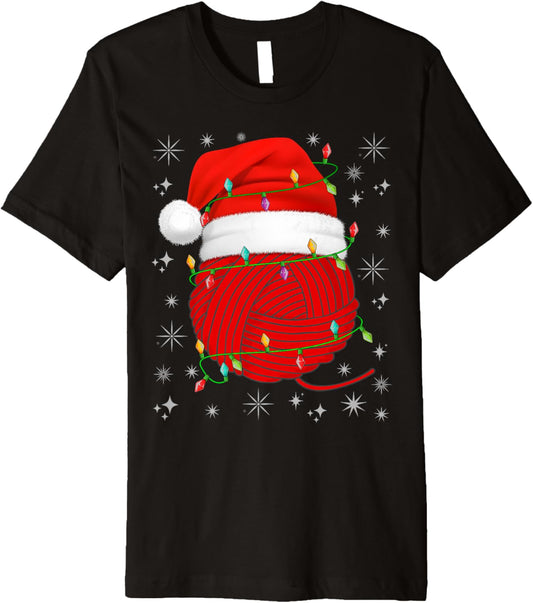 Xmas Lighting Crochet Knitting Yarn Crocheting Christmas Premium