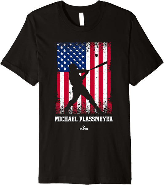 American Flag Swing Michael Plassmeyer Prospect Baseball Fan Premium