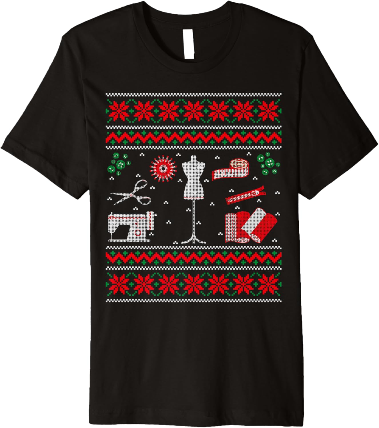 Sewing Yarn Quilting Ugly Sweater Sewing Tailor Christmas Premium