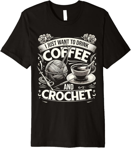 Crochet Knitting Yarn Crocheter Coffee Premium