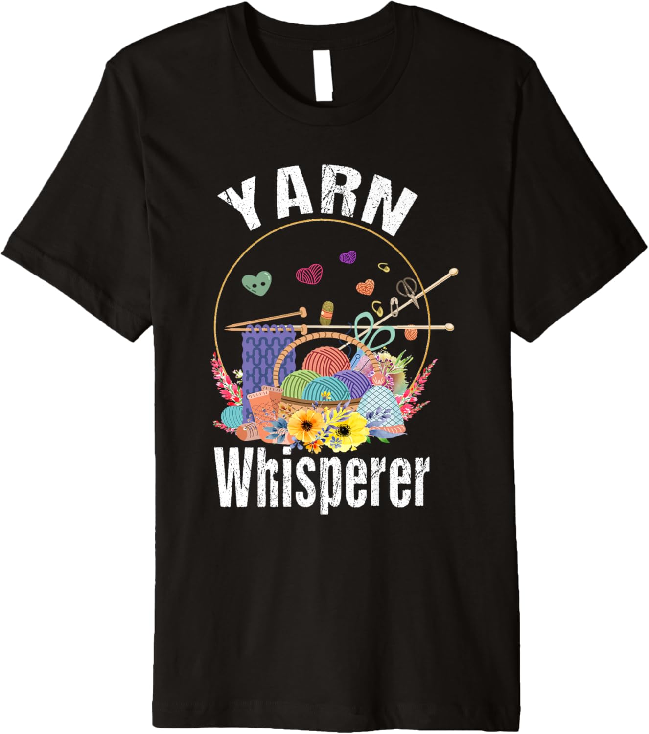 Funny Girl Knitter Yarn Whisperer For yarn Lover mom Grandma Premium