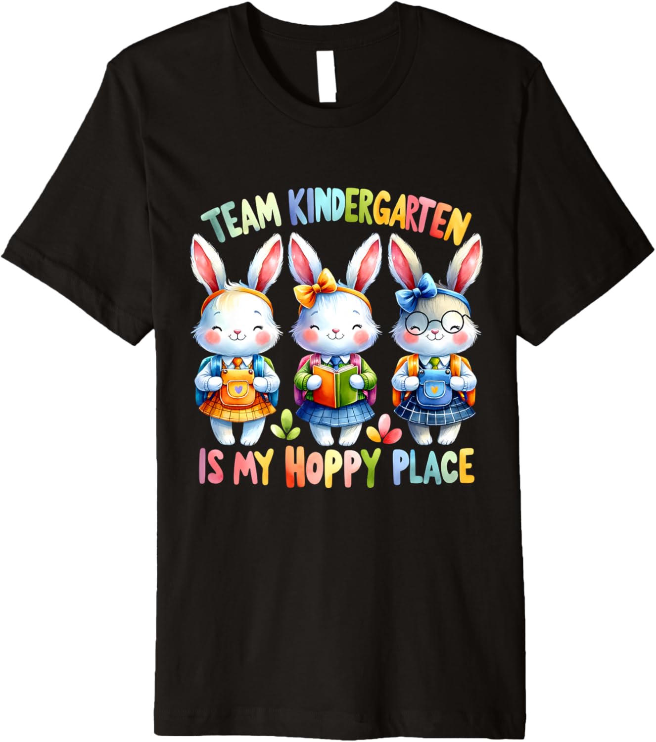Team Kindergarten Is My Hoppy Place Happy Easter Day Teacher Premium