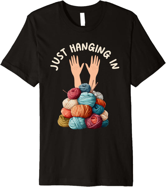 Yarn Collection JUST HANGING IN Funny Yarn Collector Premium