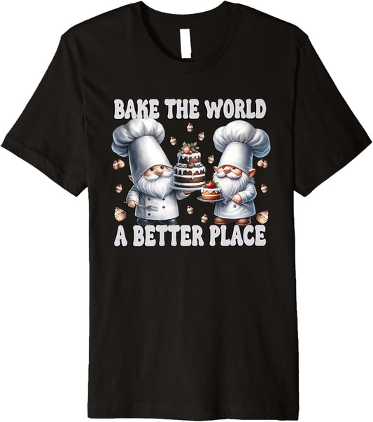 Cute Cupcake Gnomes For Girls Bake The World A Better Place Premium