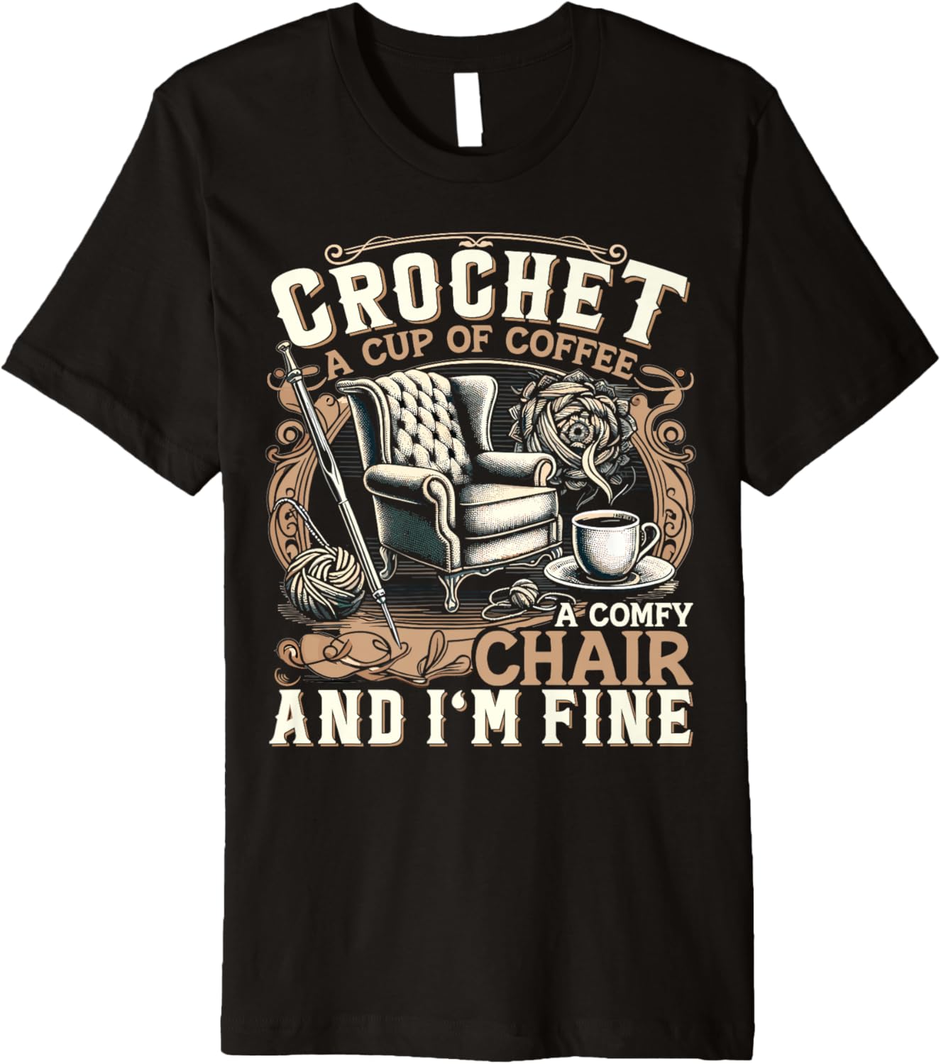Crocheter | Coffee | Crocheting | Yarn | Crochet Premium